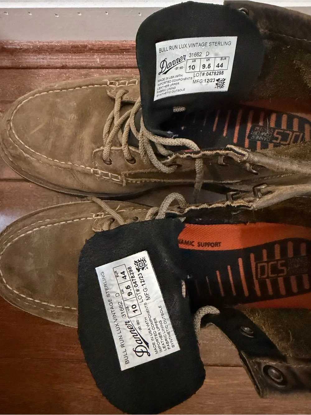 Danner Men's Bull Run Lux Vintage Sterling size 10 Work Boots